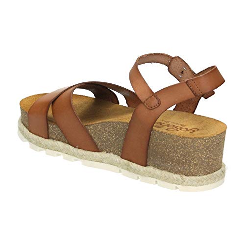 YOKONO YAKU-003 VAQUETILLA Sandalia CUÑA BIOS (36 EU, Cuero)