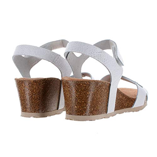 YOKONO,CADIZ-073 VAQUETILLA -CUÑA Blanco Piso BIOS (Blanco, Numeric_36)