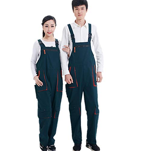 YUNSW Jardinero Pantalones Hombres Y Mujeres Monos Siameses Tirantes Pantalones Cuatro Estaciones Instalación De Mantenimiento De La Máquina Herramientas De Protección Laboral Resistentes Al Desgaste