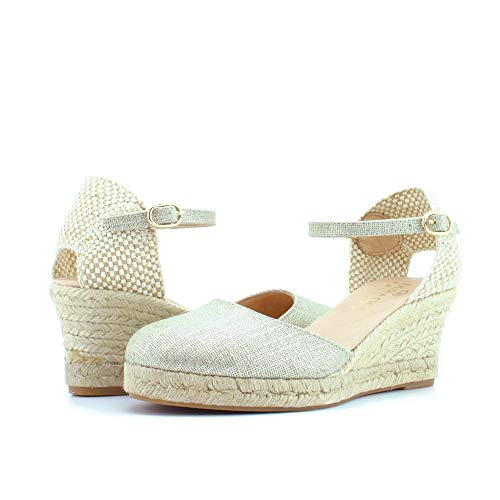 Yute Plataforma Media 5 Cuerdas Textil Cuña Esparto (37)