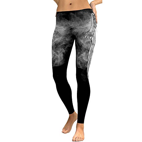 Yvelands Mujeres Liquidación Moda Entrenamiento Leggings Fitness Deportes Gimnasio Running Yoga Athletic Pants (Negro,L)