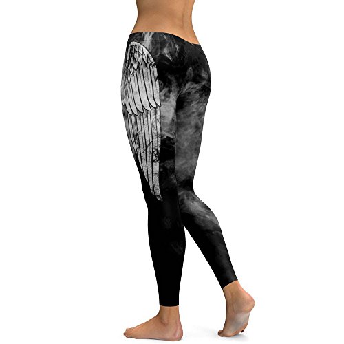 Yvelands Mujeres Liquidación Moda Entrenamiento Leggings Fitness Deportes Gimnasio Running Yoga Athletic Pants (Negro,L)