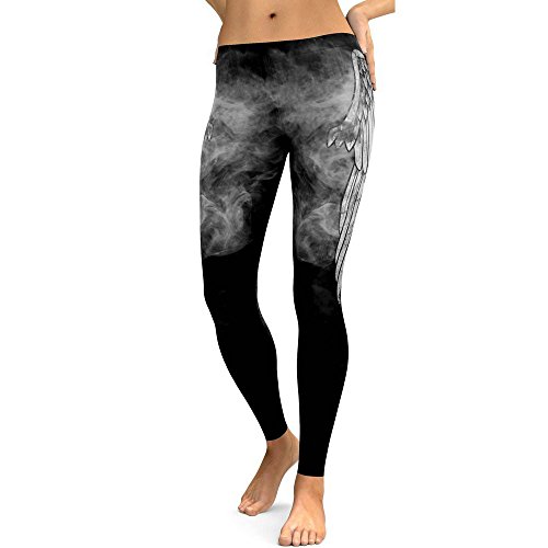 Yvelands Mujeres Liquidación Moda Entrenamiento Leggings Fitness Deportes Gimnasio Running Yoga Athletic Pants (Negro,L)