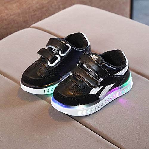 YWLINK Al Aire Libre Ocio para NiñOs Luminoso LED Calzado Deportivo Luces Calzado Zapatos Brillantes Deporte Ligero Y Transpirable Zapatillas De Correr Zapatillas hasta CóModos