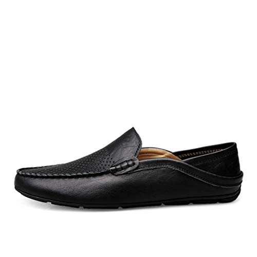 YWLINK Mocasines Hombre Hueco Transpirable Zapatos De ConduccióN Elegantes Y Ocasionales CláSicos Zapatillas TamañO Grande CóModo Fiesta Festival Corriendo Regalo del DíA De Miembro(Negro,41EU)