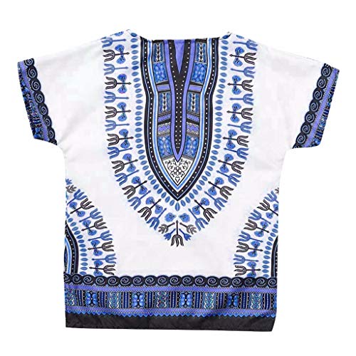 YWLINK NiñO NiñA T Shirt Manga Corta Tops De Camiseta De Estilo éTnico De Estilo Africano Masculino Y Femenino Mezcla De AlgodóN CóModo Fiesta Rendimiento Vacaciones Diarias