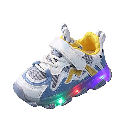 YWLINK Zapatillas De Deporte LED para NiñOs, Zapatos Brillantes, Zapatos Ligeros,Calzado Deportivo,Calzado Casual,Zapatos De Escalada Al Aire Libre