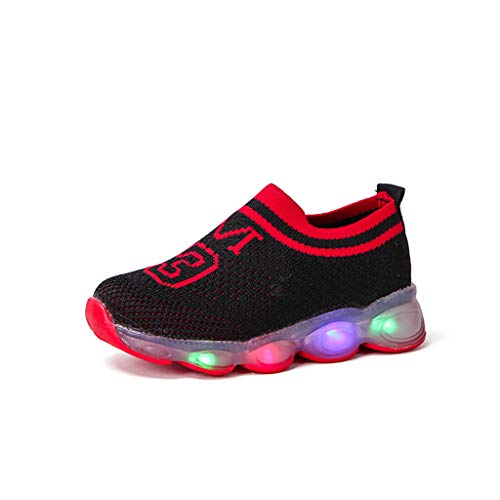 YWLINK Zapatos De Luz Led NiñOs Y NiñAs Zapatillas De Malla Transpirables Antideslizantes Fiesta Zapatos Intermitentes Nuevo Zapatos Casuales Regalo De CumpleañOs Zapatos Luminosos