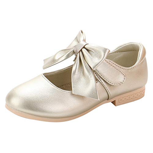YWLINK Zapatos NiñAs,Arquean Los PequeñOs Zapatos De Princesa Sandalias Fiesta En La Playa Zapatos De Baile Antideslizante Zapatillas CóModo Ocio Lindo Regalo De CumpleañOs(Dorado,26EU)
