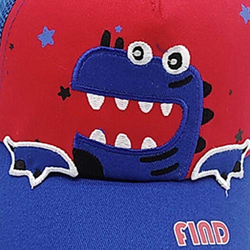 YWLINK♥♥Verano NiñOs Dibujos Animados Gorra De BéIsbol De Carta De Dinosaurio para NiñOs De SeccióN Delgada Gorra De Visera AlgodóN Moda Casual Transpirable Deportes Al Aire Libre Viajes Regalo