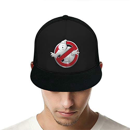 YxueSond Ghostbusters-Images-PNG-Logo-7 Serigrafiado UnisexMesh Back Trucker Hat se Adapta a Hombres y Mujeres Deportes al Aire Libre, Blanco, Adult Uniform Code