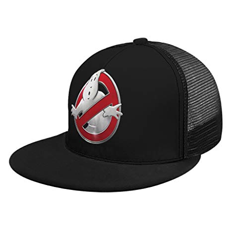 YxueSond Ghostbusters-Images-PNG-Logo-7 Serigrafiado UnisexMesh Back Trucker Hat se Adapta a Hombres y Mujeres Deportes al Aire Libre, Blanco, Adult Uniform Code