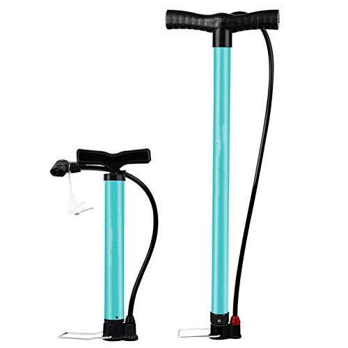 YYLSHCYHLI Inflador Bomba de Bicicleta 120 / 160Psi Acero Turquesa Bomba Inflador Bomba de neumático de Bicicleta 120Psipump