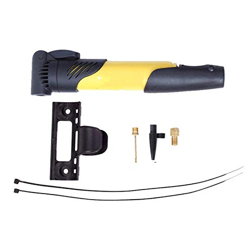 YYLSHCYHLI Inflador Mini Bomba De Aire De Plástico De Alta Resistencia Portátil para Bicicleta Bicicleta Accesorios Súper Ligeros Bomba De Ciclismo De Bicicleta De Carretera MTB Amarillo