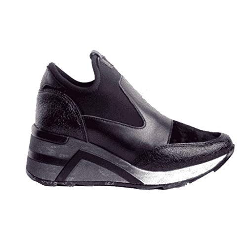 Zapatilla CETTI con CUÑA Elastica - NEG, 38