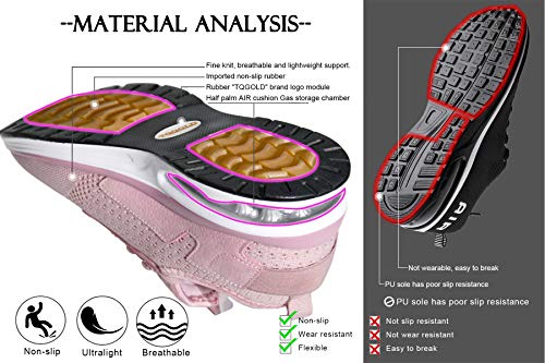 Zapatilla de Deporte con amortiguación de Aire para Calzado Deportivo Transpirable para Caminar para Hombres y Mujeres para Trotar Entrenamiento Deportivo en el Gimnasio