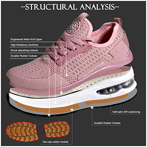 Zapatilla de Deporte con amortiguación de Aire para Calzado Deportivo Transpirable para Caminar para Hombres y Mujeres para Trotar Entrenamiento Deportivo en el Gimnasio