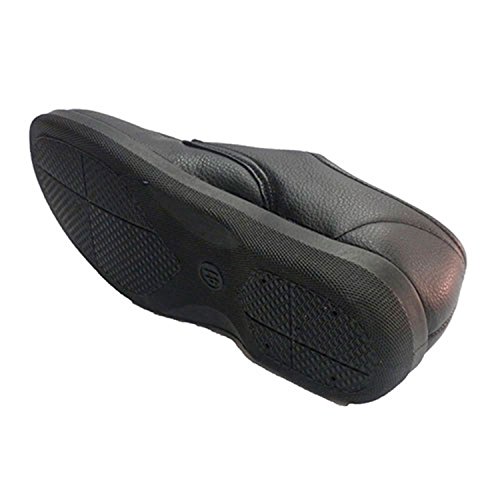 Zapatilla Hombre simulando Zapato con Velcro Doctor Cutillas en Negro Talla 42