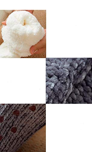 Zapatillas Casa Hombre Mujer Calcetines Navideños para Mujer Calcetines De Algodón De Invierno Calcetines Antideslizantes Más Gruesos Sólidos Calcetines De Alfombra Calcetines 38 Darkgrey