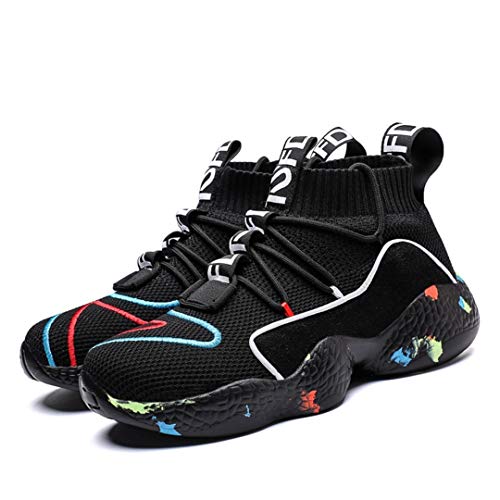 Zapatillas de Baloncesto para Hombre Zapatillas de Deporte al Aire Libre de Primavera Zapatillas de Gimnasia para Correr Zapatillas Deportivas