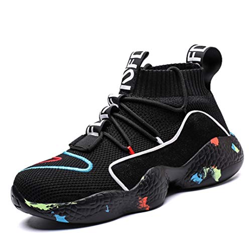 Zapatillas de Baloncesto para Hombre Zapatillas de Deporte al Aire Libre de Primavera Zapatillas de Gimnasia para Correr Zapatillas Deportivas