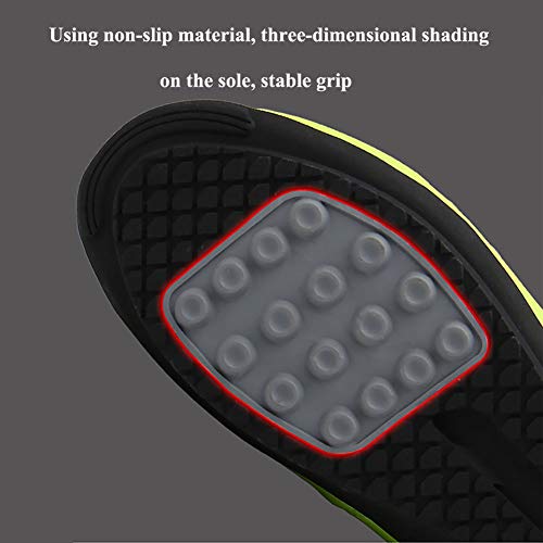 Zapatillas De Ciclismo MTB con Suela de Carbono de y Cierre Rotativo de Alta Precisión para Una Sujeción para Ciclismo Carrera Escalada Zapatos Al Aire Libre Transpirable,Negro,47