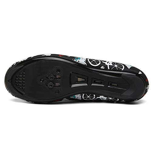 Zapatillas de Ciclismo para Hombres Mujer Zapatillas Ciclismo Carretera Zapatillas de Bicicleta de Carretera Antideslizantes Respirables Calzado de Ciclismo