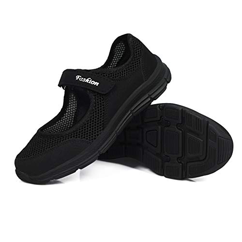 Zapatillas de deporte de moda de las mujeres Zapatos casuales Zapatillas de deporte de primavera y verano Zapatos para caminar al aire libre Malla para mujer Transpirable Zapatillas de deporte ligeras