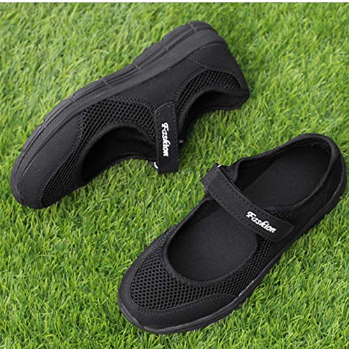 Zapatillas de deporte de moda de las mujeres Zapatos casuales Zapatillas de deporte de primavera y verano Zapatos para caminar al aire libre Malla para mujer Transpirable Zapatillas de deporte ligeras