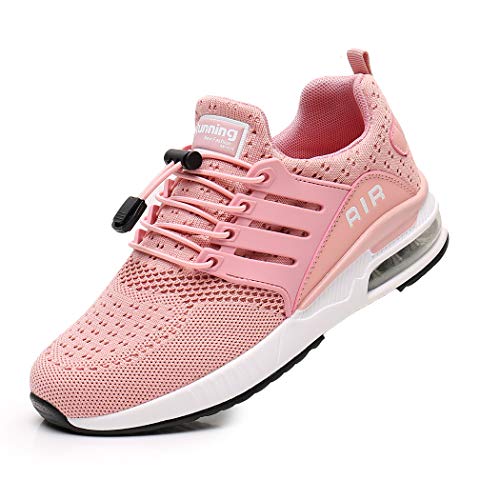 Zapatillas de Deporte Hombre Mujer Ligero Zapatos para Correr Respirable Running Bambas Calzado Deportivo Andar Crossfit Sneakers Gimnasio Casuales Fitness Outdoor Antideslizante Pink37