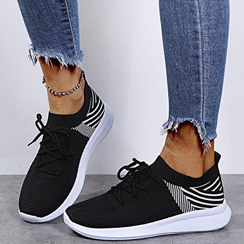 Zapatillas de Deportes con Cojines Hombre Mujer Zapatos Deportivos Aire Libre para Correr Calzado Sneakers Running 1228