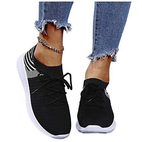 Zapatillas de Deportes con Cojines Hombre Mujer Zapatos Deportivos Aire Libre para Correr Calzado Sneakers Running 1228
