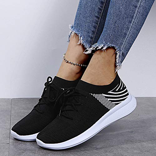 Zapatillas de Deportes con Cojines Hombre Mujer Zapatos Deportivos Aire Libre para Correr Calzado Sneakers Running 1228