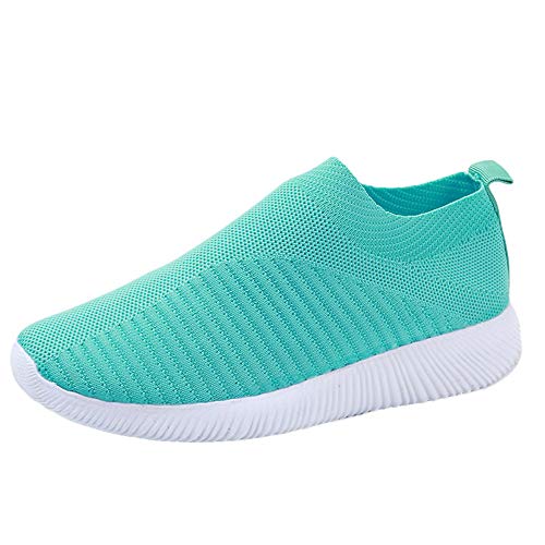 Zapatillas de Deportivos de Running para Mujer Casual en Suelas Cómodas Slip on Zapatos Deportivos para Correr al Aire Libre Calcetines Zapatos 36-41 riou