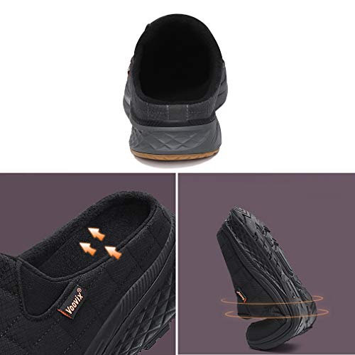 Zapatillas de Estar en Casa Mujer Hombre Invierno Zapatillas de Interior Cálidas Blanditas Antideslizante gris39
