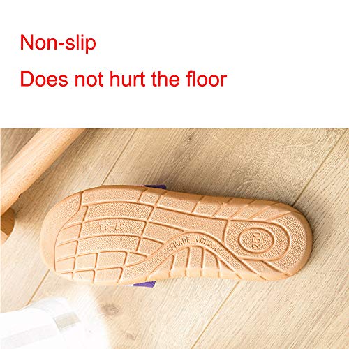 Zapatillas de Estar por Casa de Mujer/Hombre de Lino Zapatillas Interior Sandalias Unisex para Verano Primavera Otoño(Rojo,37-38)