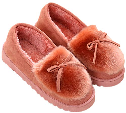 Zapatillas de Estar por casa para Mujer Slippers Comodos Pantuflas Zapatillas Invierno Peluche Algodón Mujer casa 2020 Zapatos Antideslizante