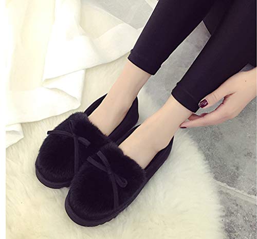 Zapatillas de Estar por casa para Mujer Slippers Comodos Pantuflas Zapatillas Invierno Peluche Algodón Mujer casa 2020 Zapatos Antideslizante