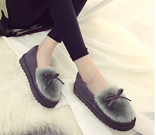 Zapatillas de Estar por casa para Mujer Slippers Comodos Pantuflas Zapatillas Invierno Peluche Algodón Mujer casa 2020 Zapatos Antideslizante
