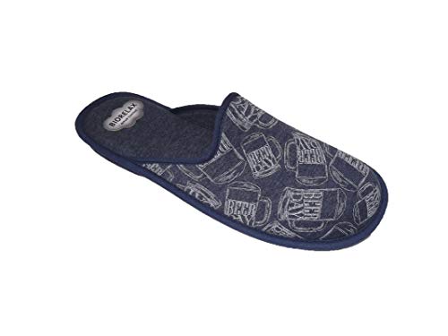 Zapatillas de Estar por Casa/Biorelax/Hombre/Puntera Cerrada/Empeine: Lona Acolchada/Suela: Goma/Cámarade Aire/Dibujo Cerveza/Talla 45