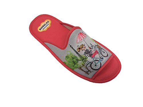 Zapatillas de Estar por casa/Mujer/Biorelax/Primavera/Verano/Multicolor/Puntera Abierta/con Cámara de Aire/Talla 38