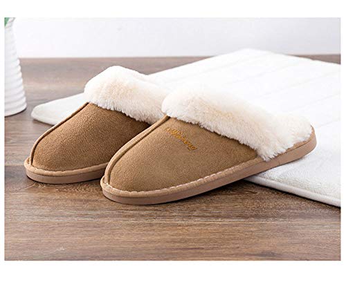 Zapatillas de Estar por Hombre/Mujer Fluff Pantuflas casa Invierno Antideslizantes Cálido Slippers Confortables Zapatos Interior/al Aire Libre