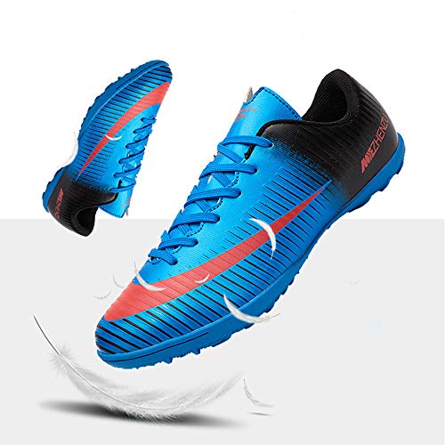 Zapatillas de fútbol Topoption para niños y adultos, profesionales, para entrenar al aire libre, para exteriores, atléticos, con tacos, unisex, color Verde, talla 40 EU