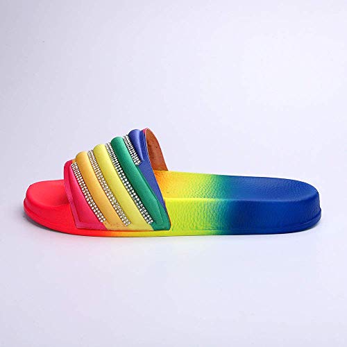 Zapatillas de Lona para Mujer Color Plano Verano Mujer Chanclas Frescas Confort Interior o Exterior Playa Señoras Suaves Toboganes Zapatos Casuales Grande, Negro, 39EU