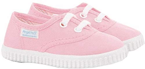 Zapatillas de Lona para Niños y Niñas, Angelitos mod.121, Calzado infantil Made in Spain, Garantia de Calidad. (20, Rosa)