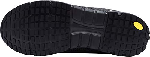 Zapatillas de Seguridad Hombre,LM170130 S1 SRC Zapatos de Trabajo Mujer con Punta de Acero Ultra Liviano Reflectivo Transpirable 47 EU,Medianoche Negro