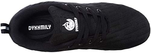 Zapatillas de Seguridad Mujer,Trabajo con Puntera de Acero Transpirable Reflectante Botas de Seguridad(Negro,37)