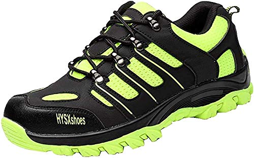 Zapatillas de Seguridad para Hombre Mujer Transpirables Calzado de Trabajo Ligeras con Punta de Acero S3 Unisex