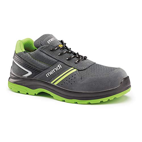 Zapatillas de Seguridad Resistencia eléctrica para Hombre y Mujer/Zapato de Trabajo Comodos con Puntera Reforzada en Fibra de Vidrio (no Acero) Calzado Laboral Antideslizantes (Numeric_44)