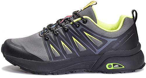 Zapatillas de Trail Running para Hombre Mujer Zapatillas Deporte Zapatos para Correr Gimnasio Sneakers Deportivas - Gris D - 41 EU